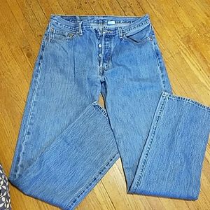 Mens Levi Strauss 501 button fly jeans