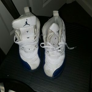 Boys blue and white Jordan's