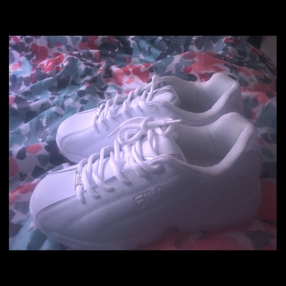 FILA white shoes