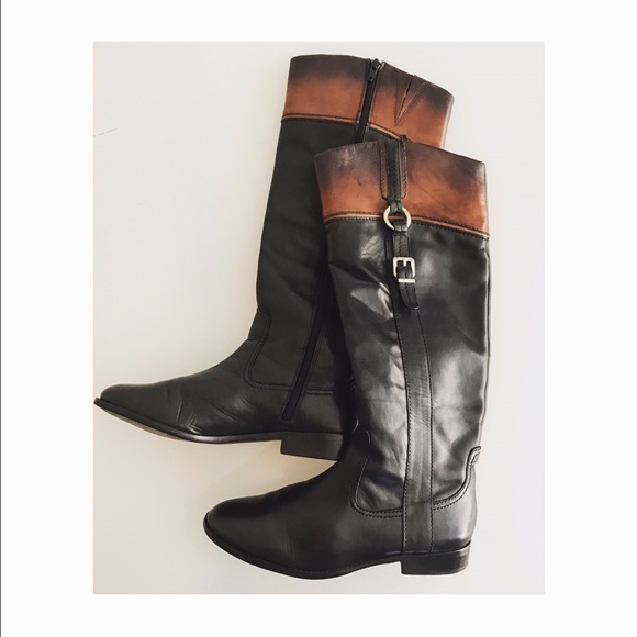 Anne Klein Shoes - Leather riding boots