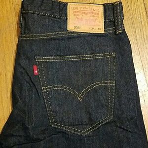 Levi Strauss jeans, dark denim style 508 34x36