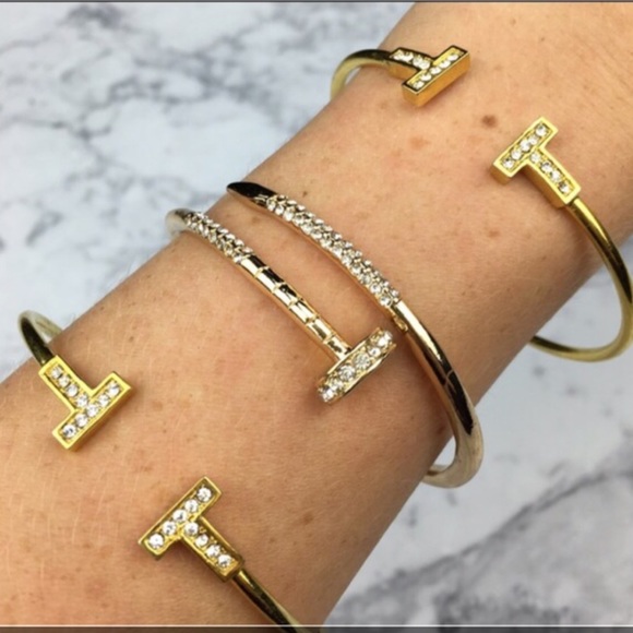 CZ Nail Bangle - Picture 5 of 5