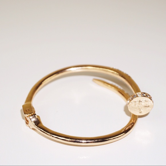 CZ Nail Bangle - Picture 2 of 5