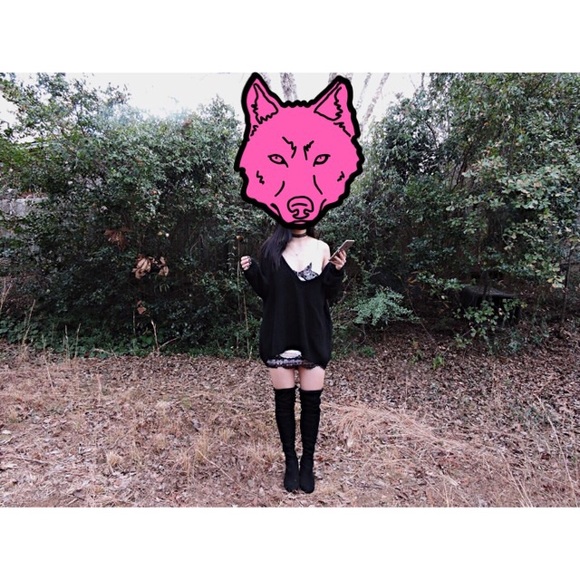 🚫Sold🚫V Knit Sweater - Dusk Pink - Picture 2 of 4