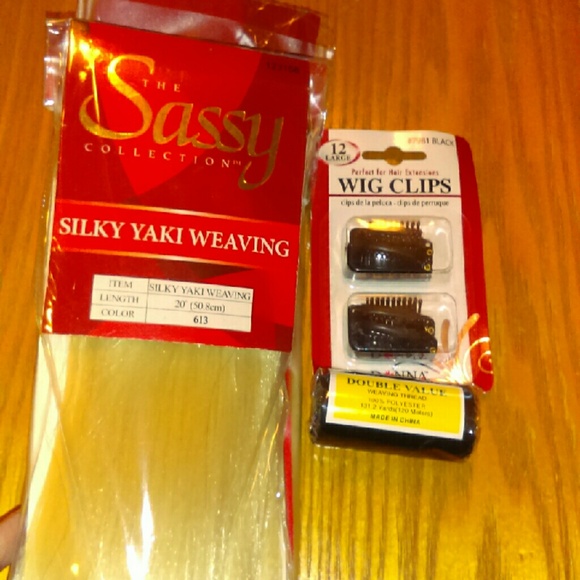 Never opened Blonde hair extension set