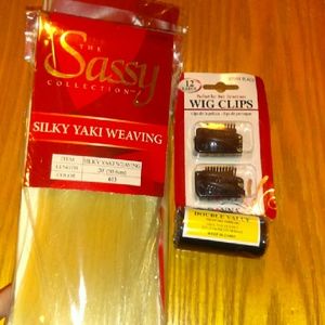 Never opened Blonde hair extension set