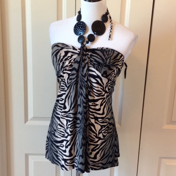 Zebra Print Halter