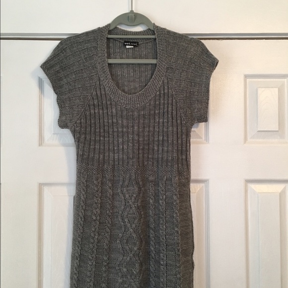 WETSEAL Gray Knit Sweater Dress - Picture 4 of 4