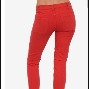 Current Elliot Roller Jean size 26 in flame red