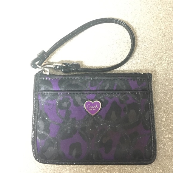 Coach wallet purple
