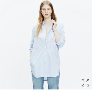 NWOT-Madewell button down tunic shirt with pockets