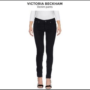 Victoria Beckham black skinny jeans.