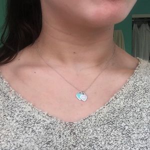 Return to Tiffany Double Heart Tag Necklace