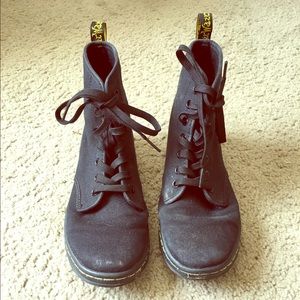 Canvas Dr Martens shoreditch boots