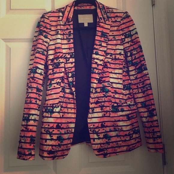 Floral and striped Banana Republic blazer