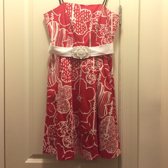 laundry red dress