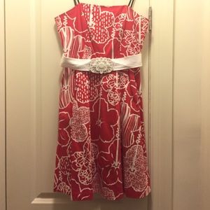 laundry red dress