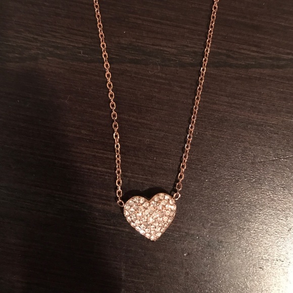 Michael Kors rose gold heart necklace