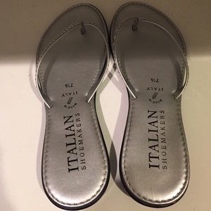 Italian Shoemakers Silver Sandals