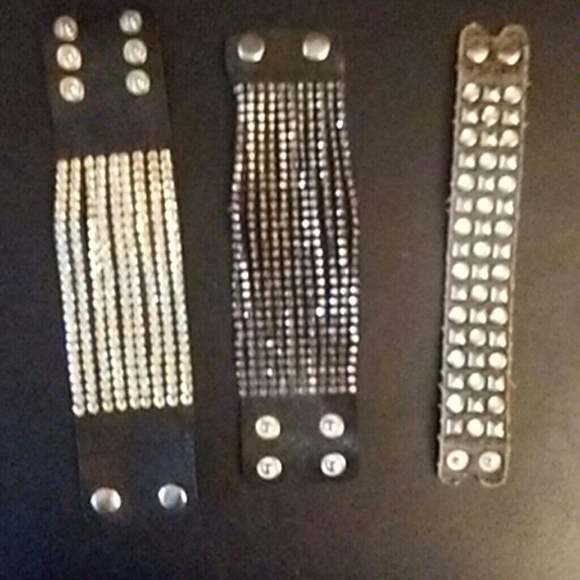 3 bling bracelets