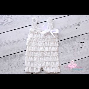 White Lace romper