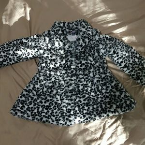 Leopard print Faux Fur 4T Coat