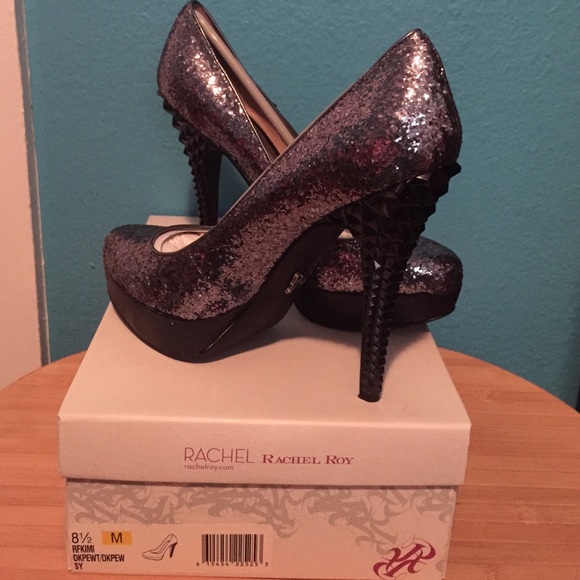 Rachel Roy Sparkly Platform Pumps