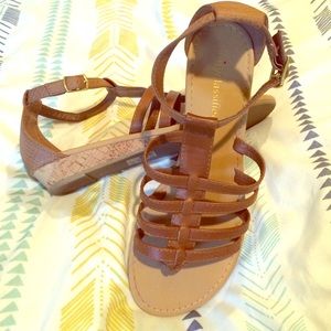 Modcloth Brown Sandals 7.5