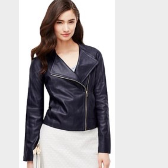 ann taylor leather jacket