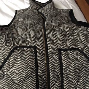 Original! J crew puffy herringbone vest!