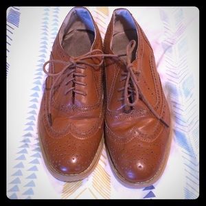 Brown Oxford Style Shoes