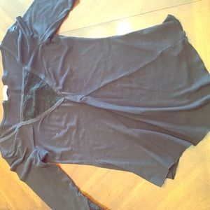 Reposh black goth bell sleeve shirt