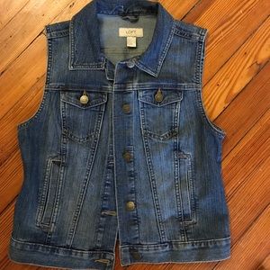Loft denim vest