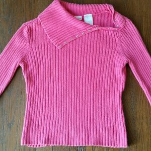 No Boundaries | Pink Ribbed Sweater Juniors M 7/9