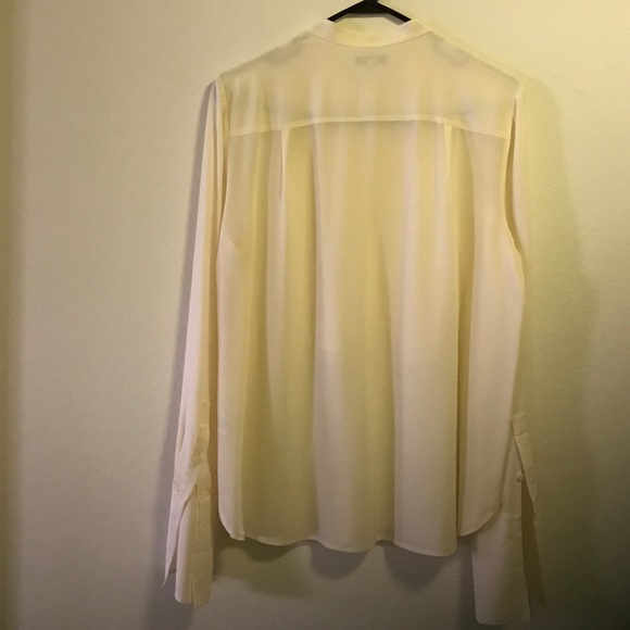 Madewell Silk tuxedo front blouse. Size large. - Picture 4 of 4