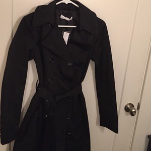 New York & Company Black Trenchcoat