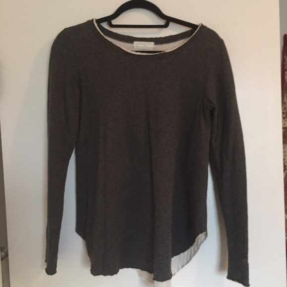 Curved hem sweater tshirt - Korean