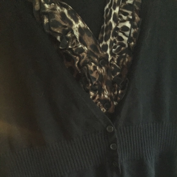 TRADED Leopard Print Sweater Blouse - Picture 2 of 3