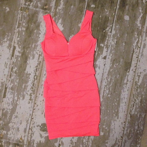 Coral Midi Dress SZ Med