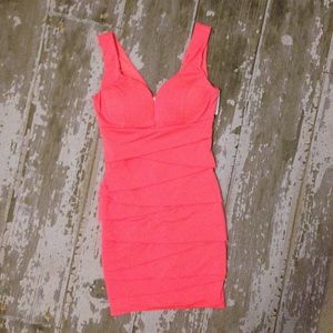 Coral Midi Dress SZ Med