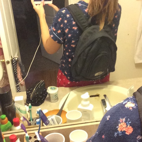 Black north face backpack mini