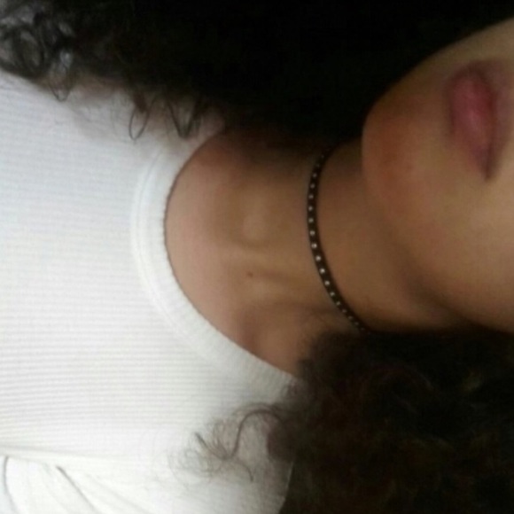 Black suede choker stud - Picture 3 of 3