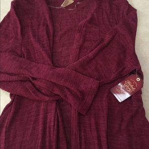 Raspberry cardigan