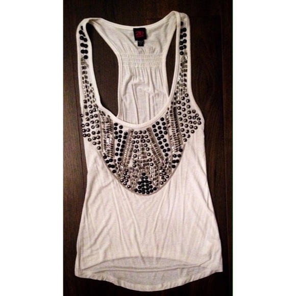 Beautiful beaded tank from Bebe