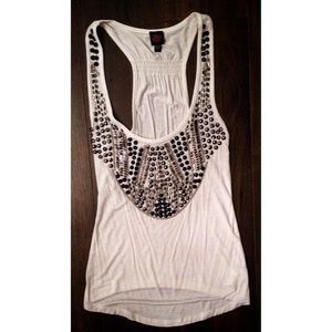 Beautiful beaded tank from Bebe