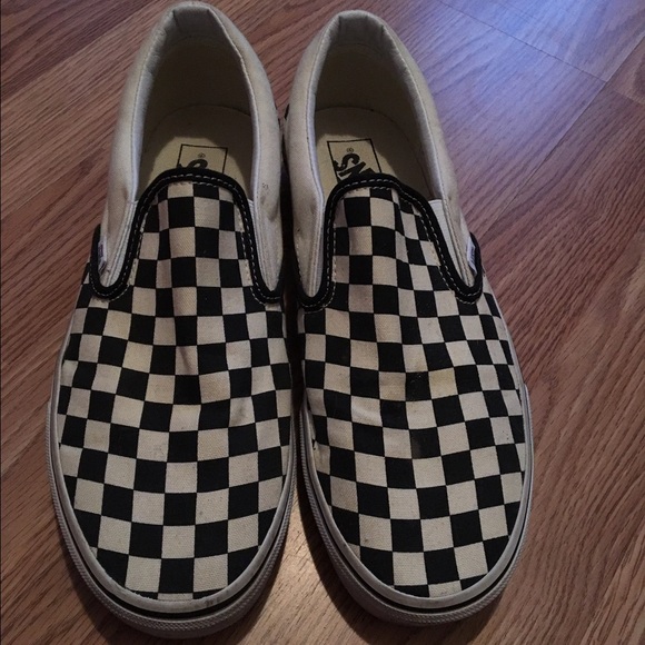 Checkered Vans Skeakers - Picture 2 of 4