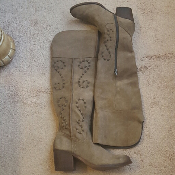 Carlos Santana knee high boots