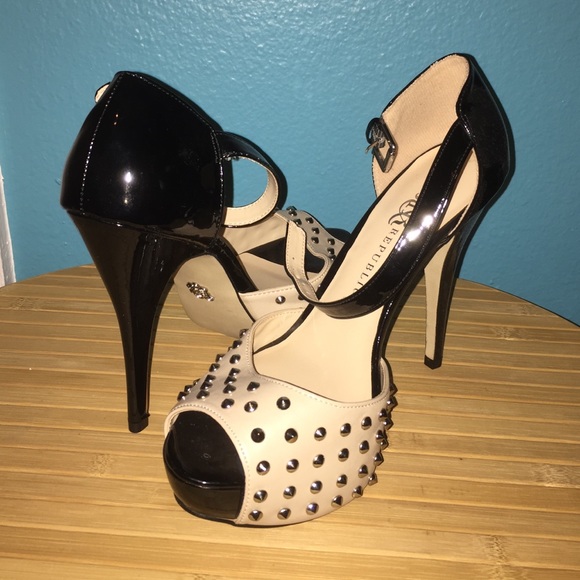 New Studded Peep Toe Pumps