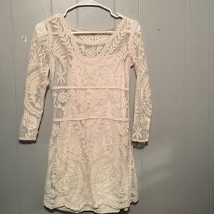 White lace dress Express