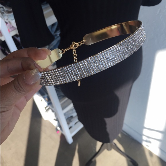 Thick Rhinestone choker - Picture 3 of 3